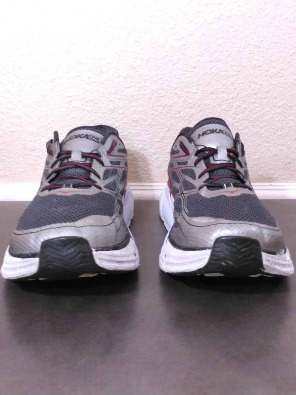 HOKA Clifton 3 Shoes Mens SIZE 14 Silver FORMULA ONE 1012046 SFON Running GYM